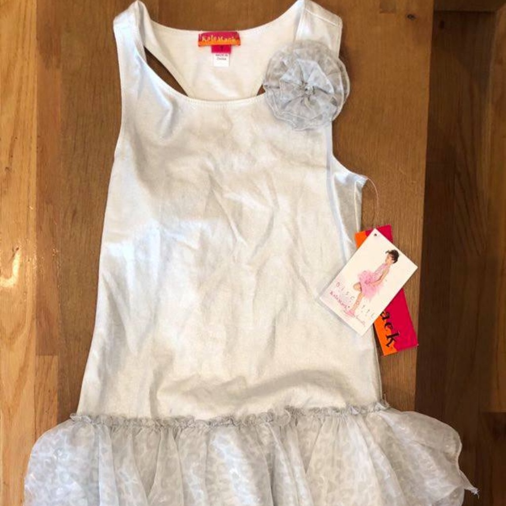 NWT Kate Mack Girls Ruffle Dress